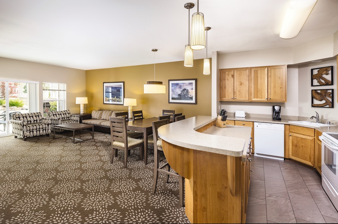 WorldMark Windsor Kitchen and Living Area
