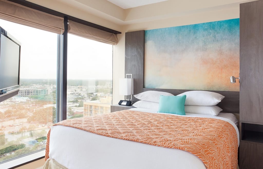 Bedroom in a suite at Seaglass Tower