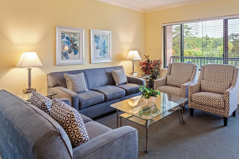 Waterside by Spinnaker Hilton Head Island Vacation Rental Living Area