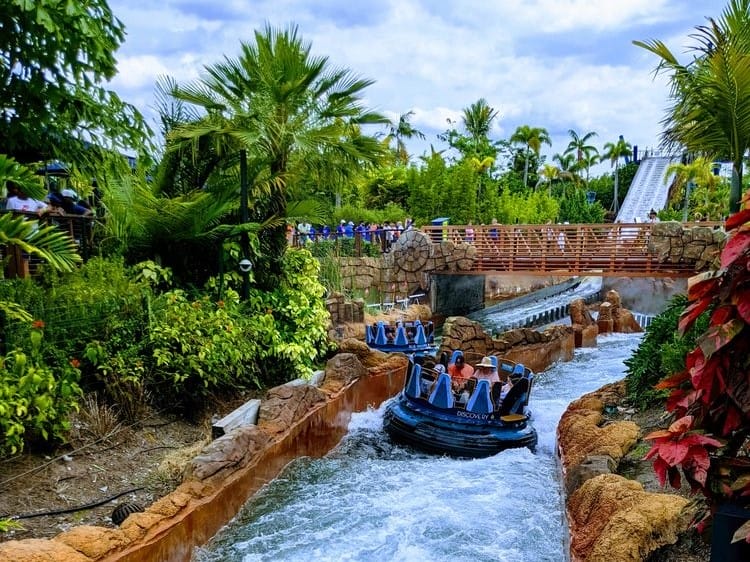 Infinity Falls rapids ride at SeaWorld Orlando, one of the best theme parks in the world