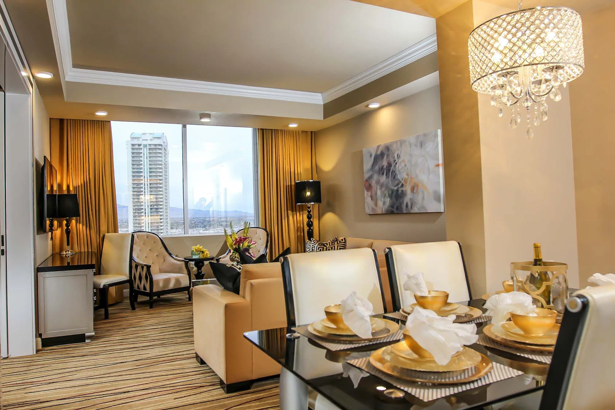 Westgate Las Vegas Resort & Casino suite living area