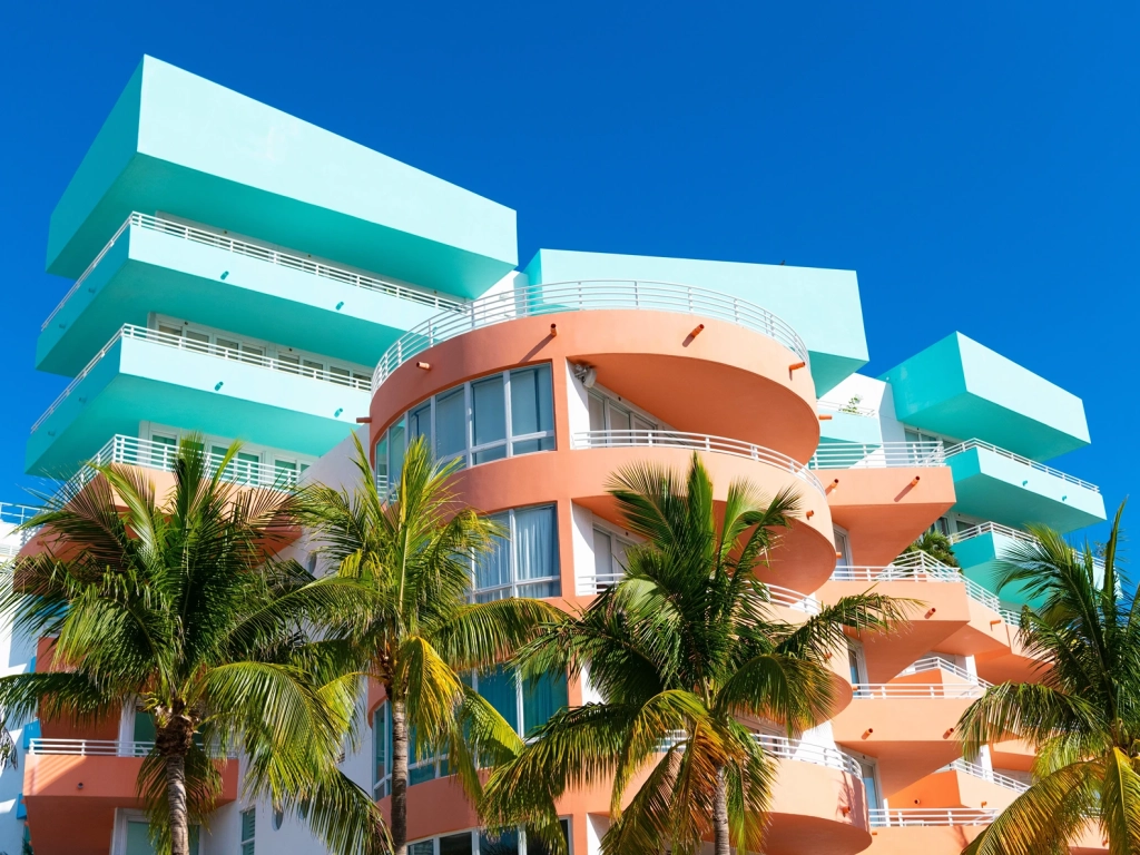 Art Deco Building on Ocean Drive