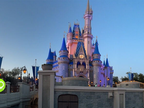 Walt Disney World Castle at Sunset