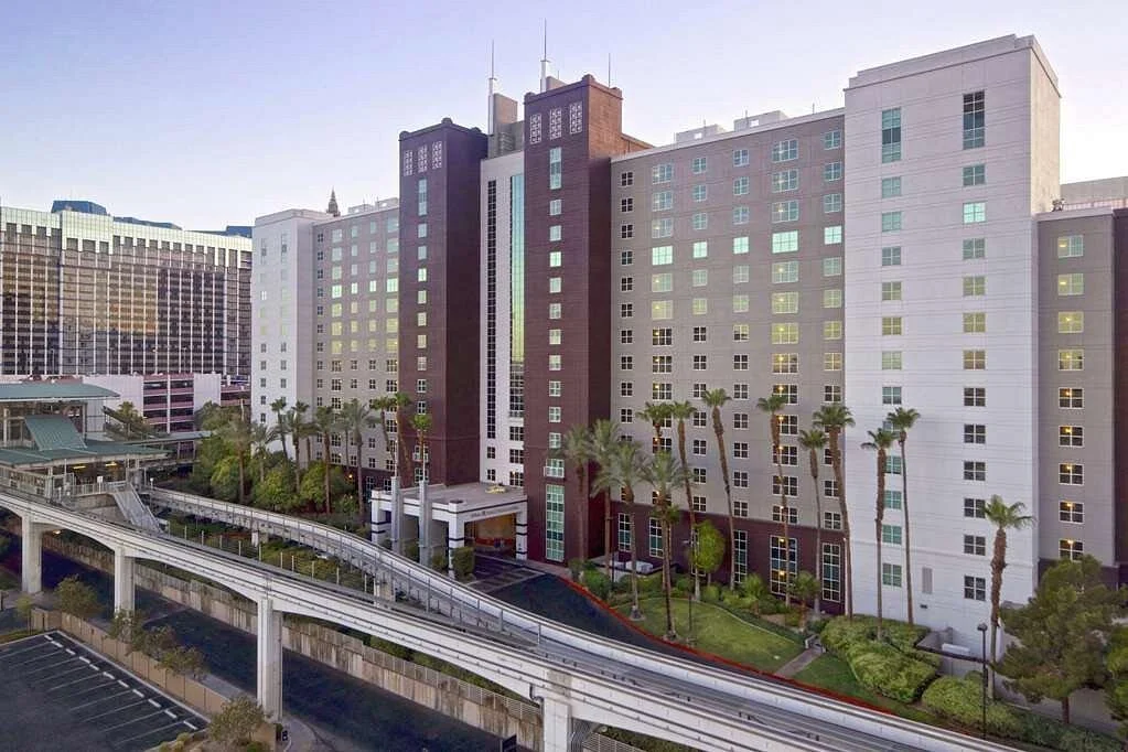 Flamingo, a Hilton timeshare Las Vegas resort, tower exterior