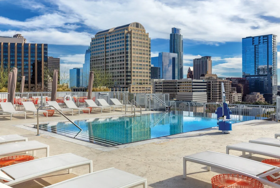 Family Getaways in Texas: WorldMark Austin Rooftop Pool