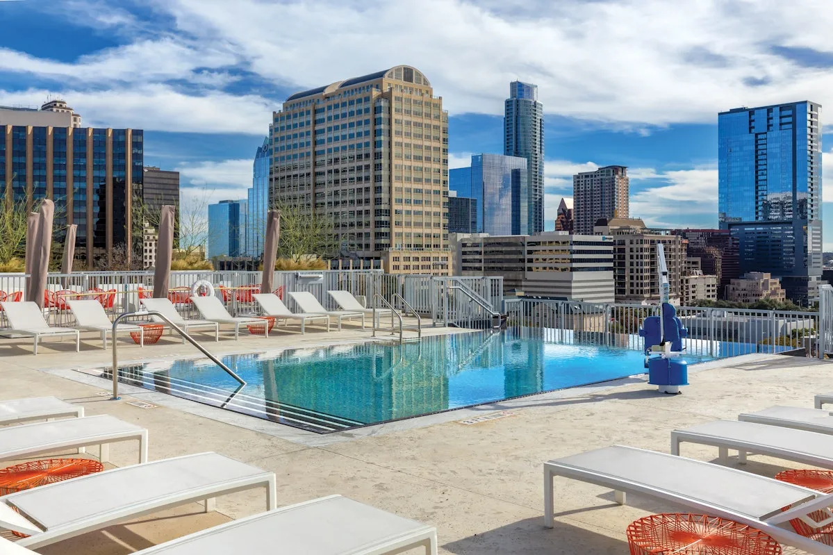 Family Getaways in Texas: WorldMark Austin Rooftop Pool