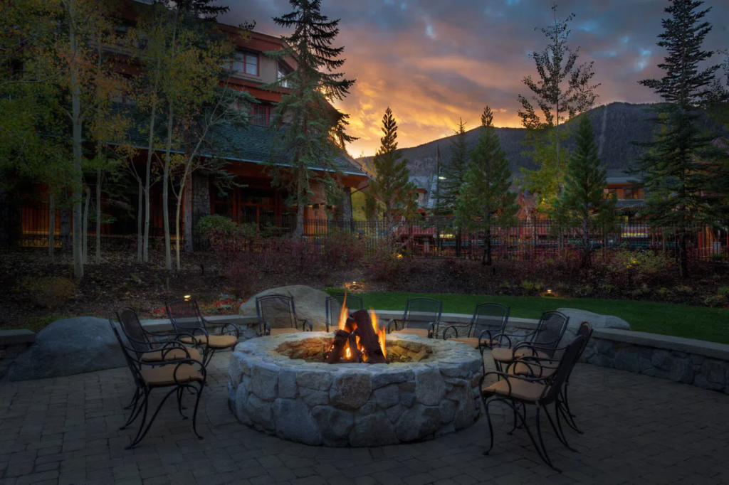 Outdoor Firepit at Marriott Grand Residence Lake Tahoe