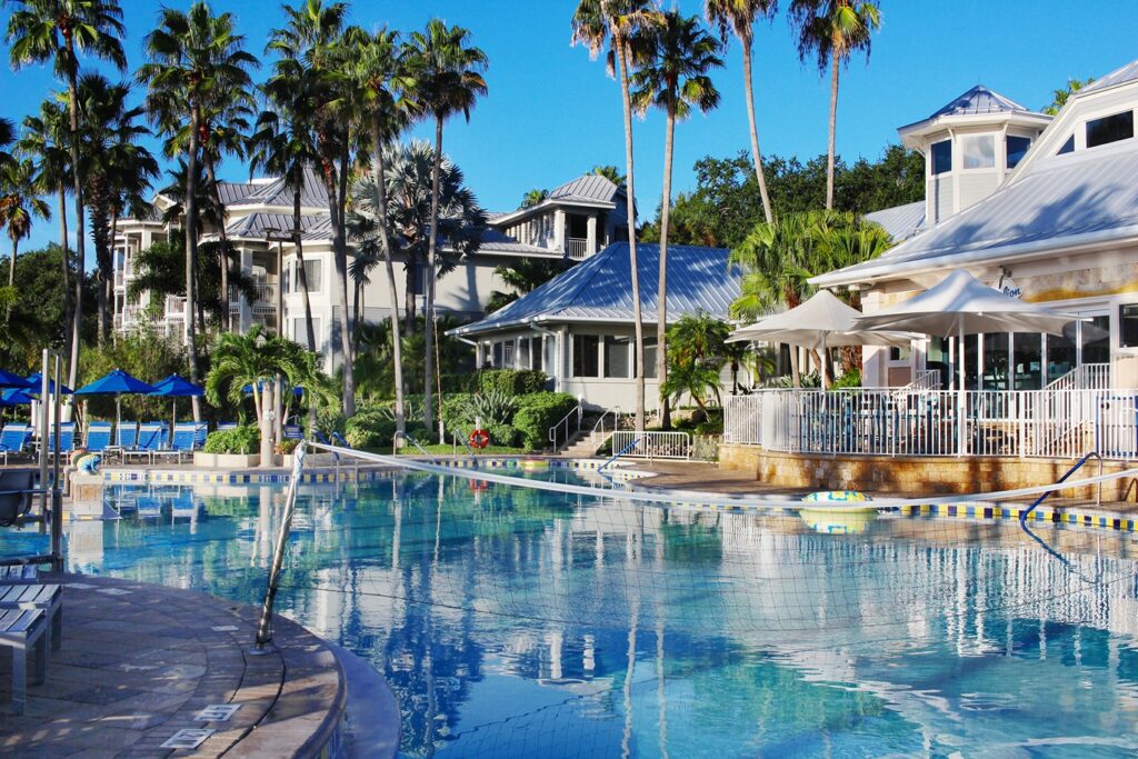 Pool at Marriott's Cypress Harbour Villas, one of the eco-friendly resorts in Orlando