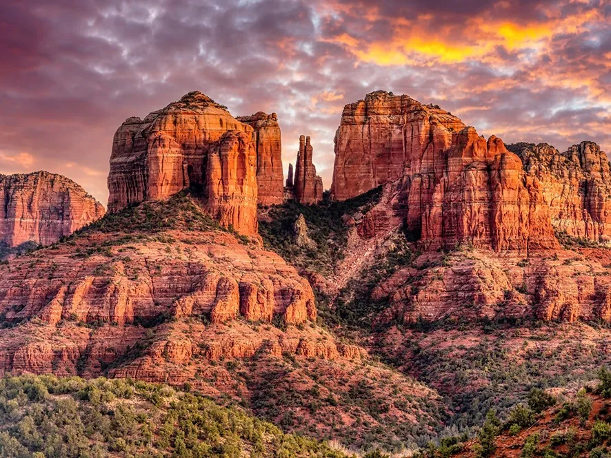 Sunset at Cathedral Rock