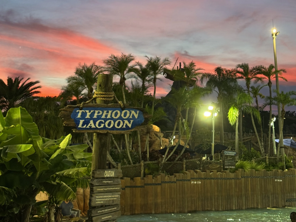 Typhoon Lagoon at Sunset