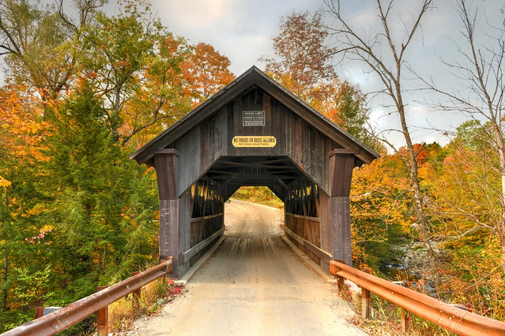 Best Places to Go for Fall: Stowe Covered Bridge