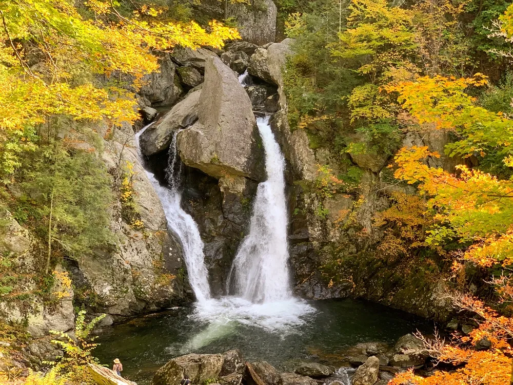 Best Places to Go for Fall: Berkshires Waterfall
