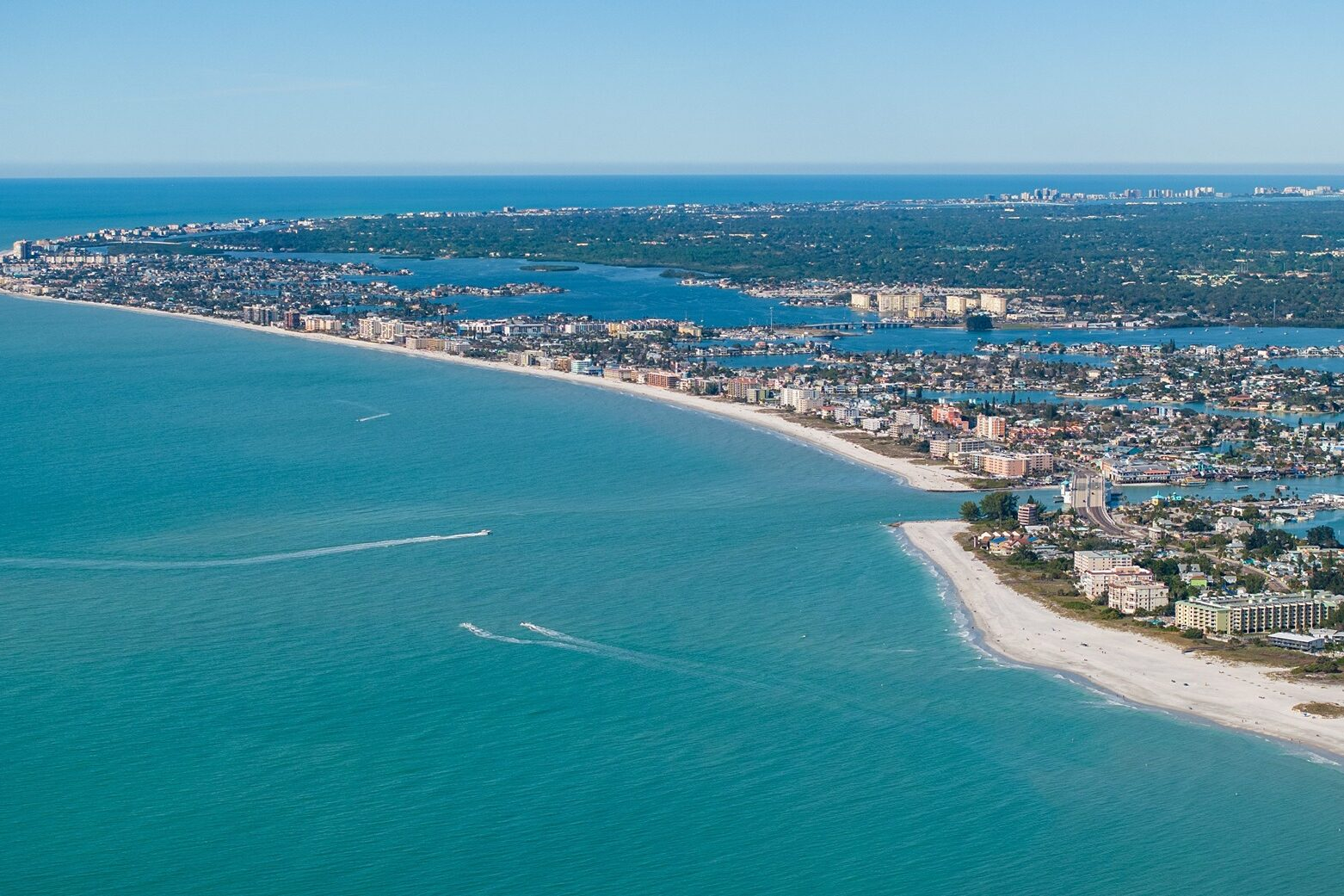 Aerial View of Treasure Island Beach
