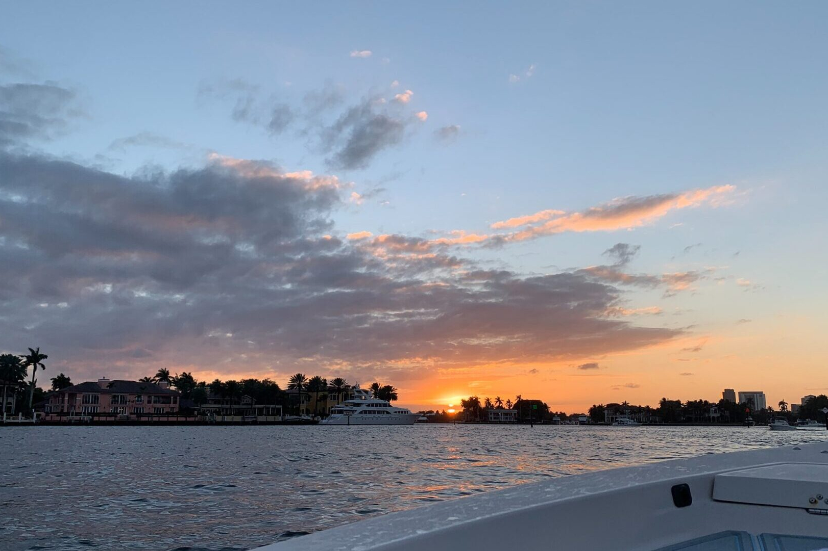 View from Boat on Intracoastal Waterway in Ft. Lauderdale