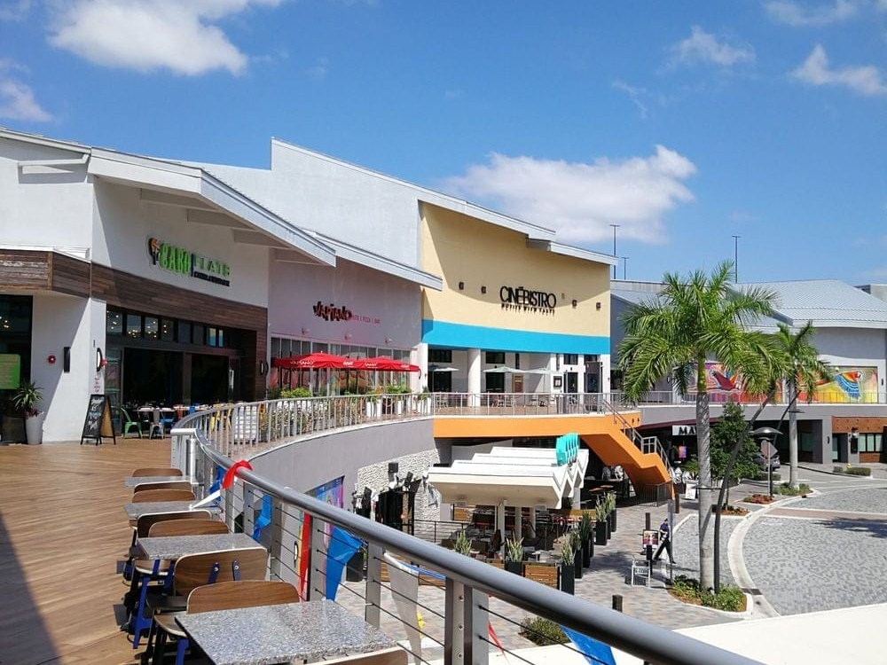 Upper-level terrace with outdoor seating at CityPlace Doral