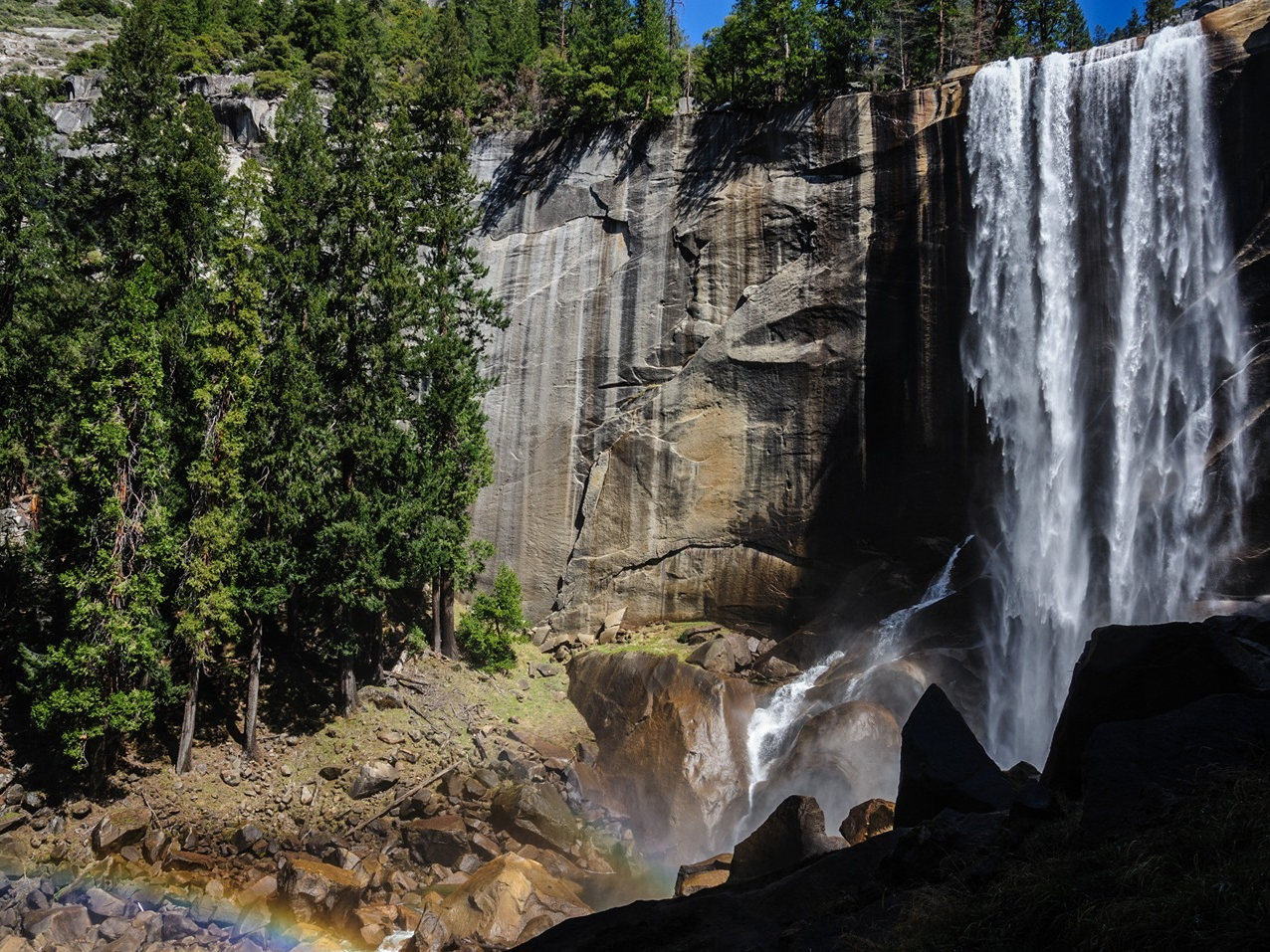 Vernal Fall in Yosemite, one of the best national parks in the USA