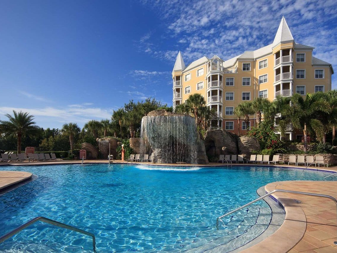 Waterfall at SeaWorld Orlando, a Hilton Grand Vacations Club