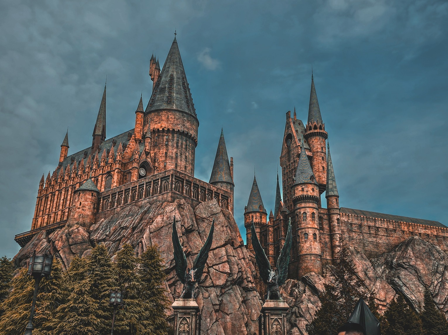 Hogwarts castle at Universal Orlando, among the best theme parks in the world