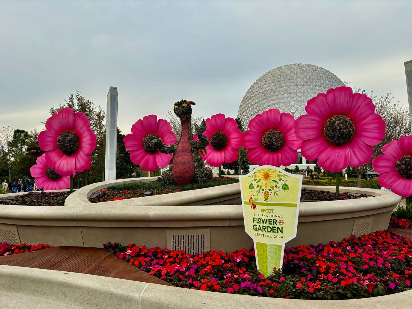 Epcot Flower and Garden Festival Figment Topiary